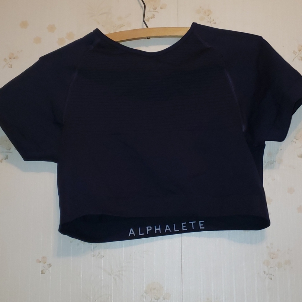 Alphalete R6 crop top in Navy size XL